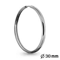 Серебряные серьги-кольца AQUAMARINE (#404383)