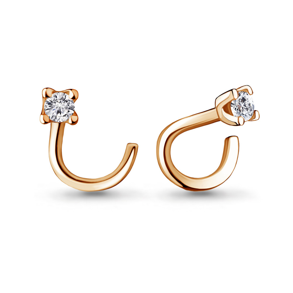 Серебряный пирсинг с фианитом AQUAMARINE (#711941)