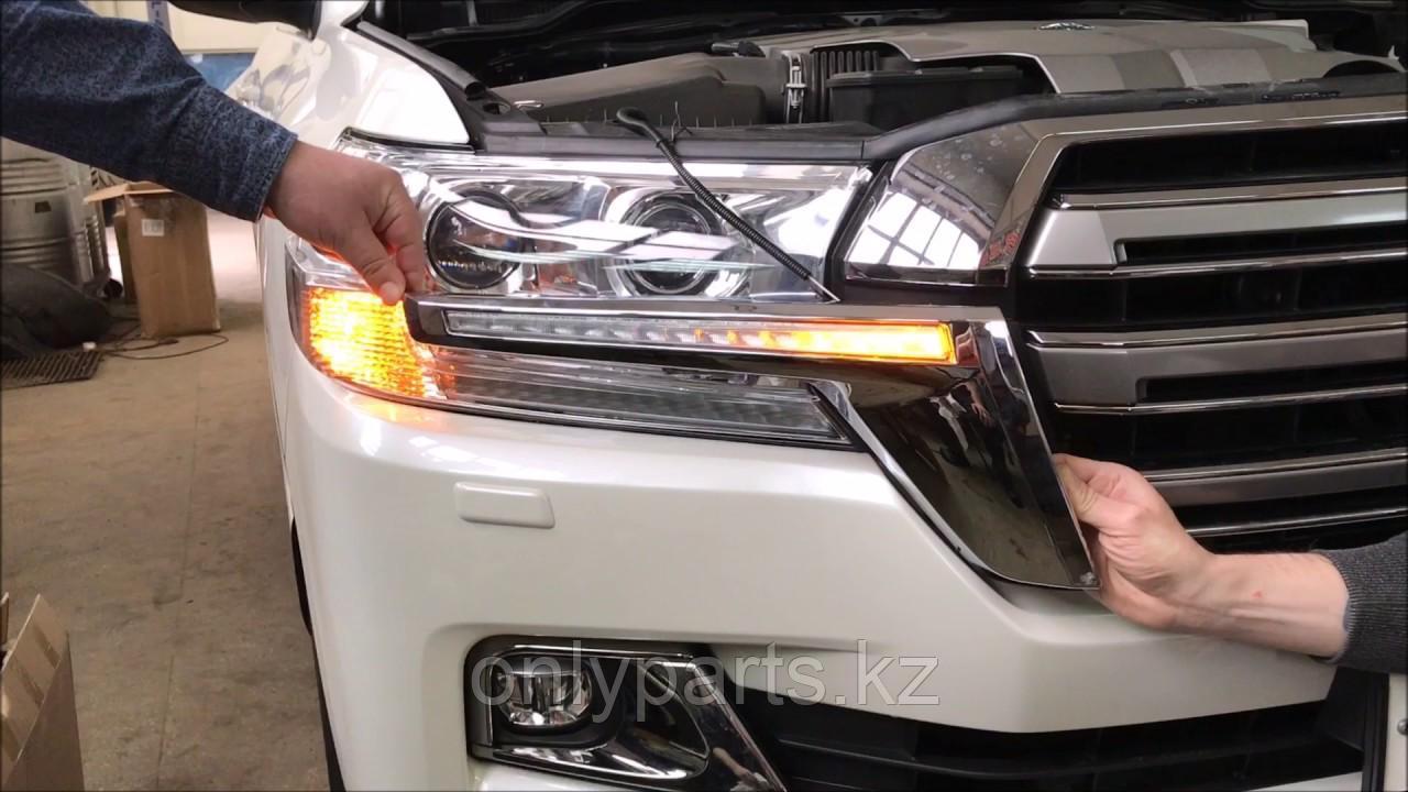 LED вставка в фару на TOYOTA LC200 2016+