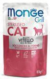 Monge GRILL Vitello Sterilised Телятина Влажный корм для стерилизованных кошек 85гр