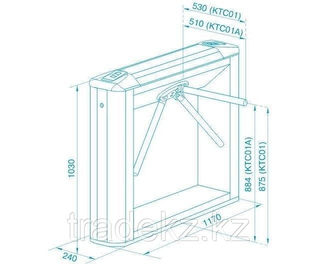 PERCo-KTC01.4 электронная проходная со встроенным картоприемником для карт формата EMM/HID - фото 7 - id-p71616982