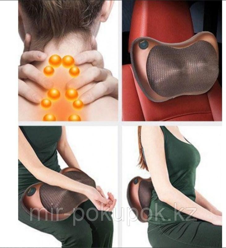 Массажная подушка с подогревом для шеи и спины Massage Pillow - фото 9 - id-p71636416