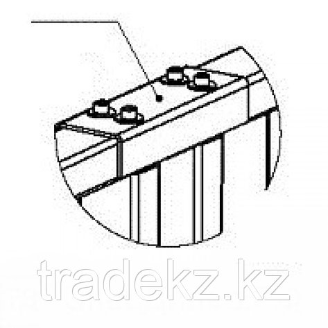 PERCo-RF01 0-06 накладка верхняя для стыковки доп. секции PERCo-MB-15D с PERCo-MB-15 /PERCo-WHD-15, фото 2