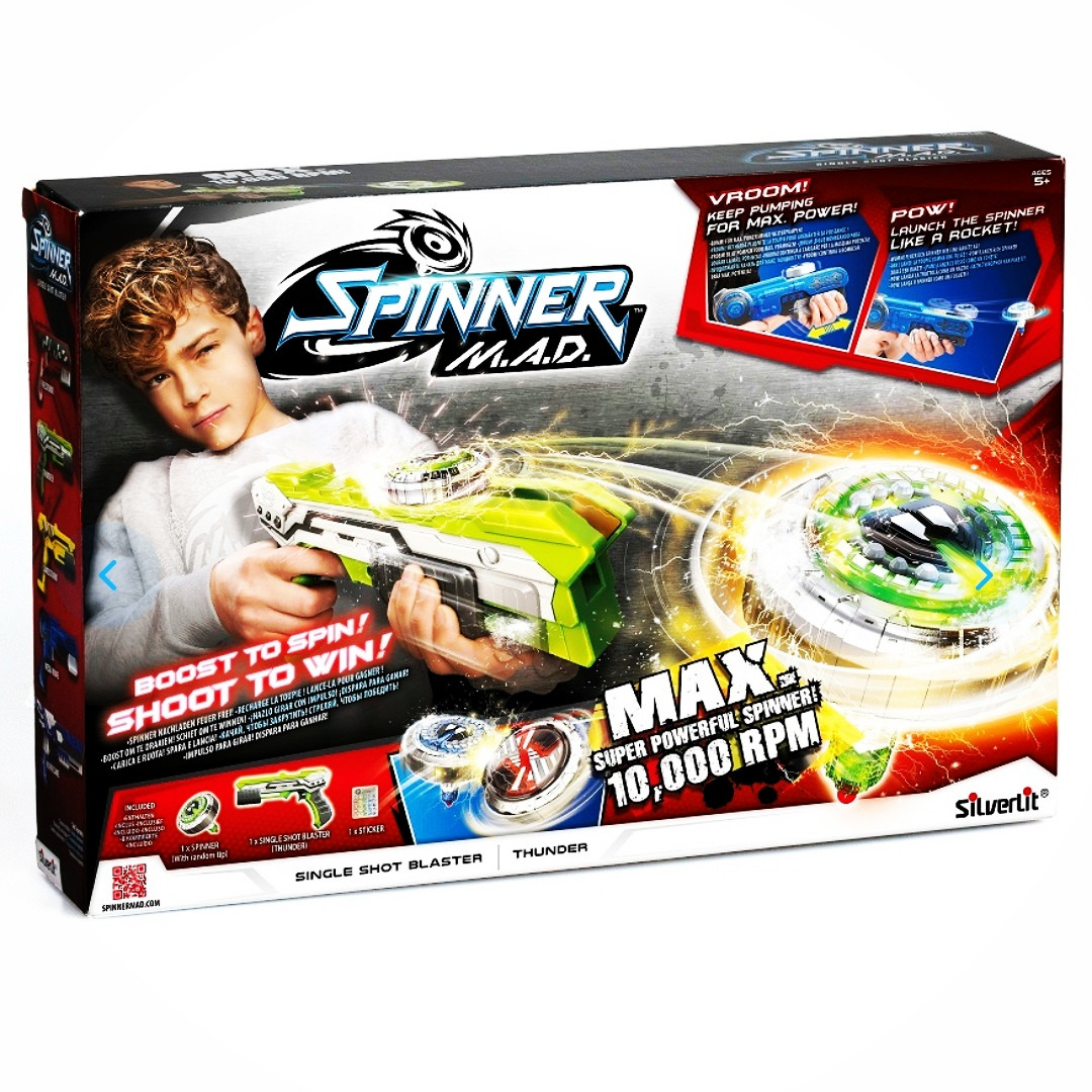 Одиночный Бластер зеленый 86302 Гулливер SPINNER M.A.D