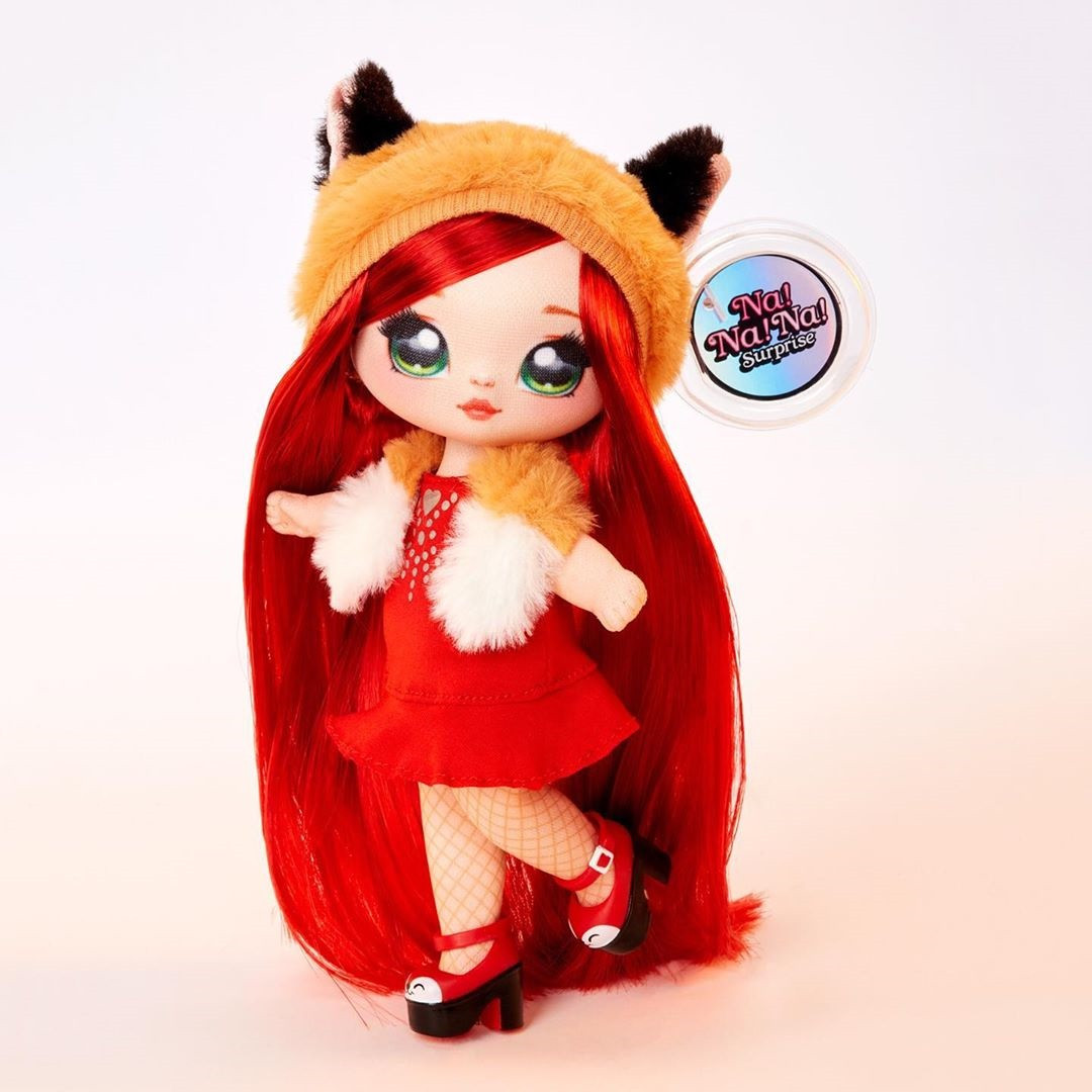 NA! Na! Na! Surprise - мягкие куклы с животным-помпоном-сумочкой Roxie Foxy (лиса) от MGA