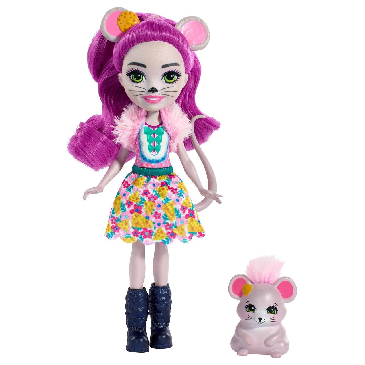 Mattel Кукла Enchantimals Фондю и мышка Майла