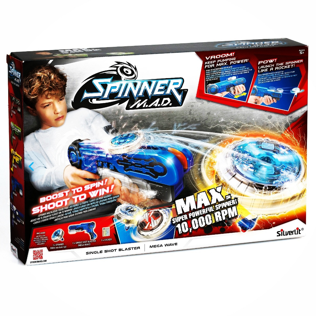 Одиночный Бластер синий  86304 Гулливер SPINNER M.A.D