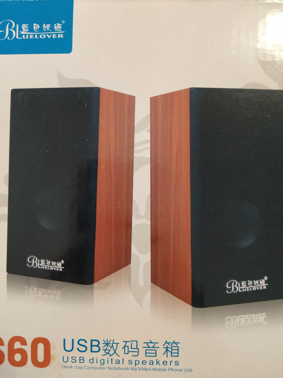 Колонки 2.0 Bluelover S60(корпус дерево), Алматы