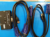 Mt-Viki MT-260KL 2 Port USB 2.0 KVM- Switch переключатель к с 2 Usb KVM-кабелями, Алматы, фото 2