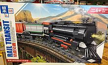 Конструктор аналог Лего LEGO City Zhe Gao Rail Transit QL0312 классический товарный поезд 536 дета