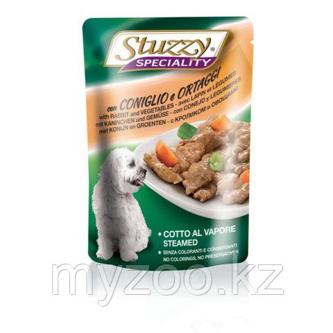 STUZZY SPECIALITY DOG влажный корм для собак Кролик и овощи в соусе 100гр