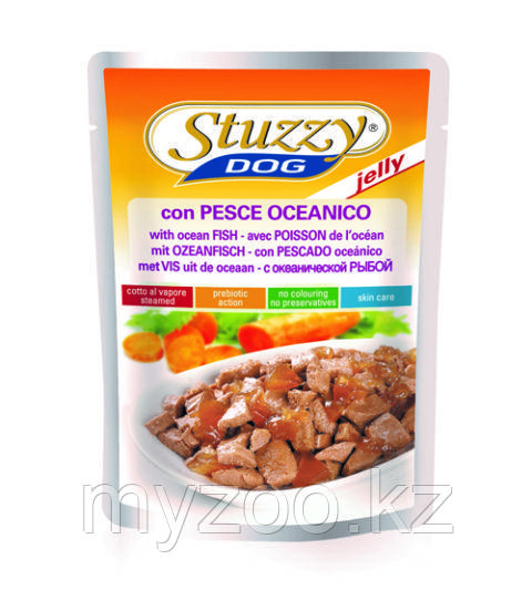 STUZZY DOG влажный корм для собак с Океанической рыбой в желе 100 гр
