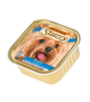 STUZZY MISTER DOG влажный корм для щенков Паштет с настоящими кусочками мяса для щенков с Курицей 100 гр