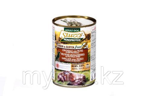 STUZZY MONOPROTEIN влажный корм для собак Кабан с ежевикой 400 гр