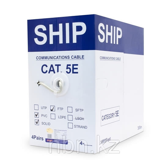Кабель сетевой SHIP D145-P Cat.5e FTP 30В PVC - фото 3 - id-p71700669