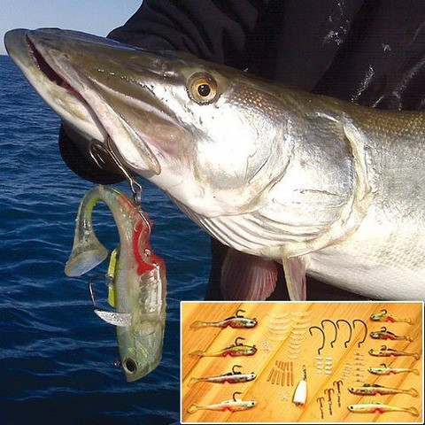Набор уникальных приманок для ловли рыбы из 100 предметов «Mighty Bite» - фото 3 - id-p71724698