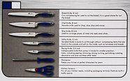 Набор стальных ножей с литыми рукоятями на подставке HATCHEN {8 предметов} (Салатовый), фото 8