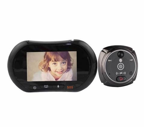 Видеоглазок дверной + звонок Rollup iHome-3 [3.7" TFT-LCD, GSM, Wi-Fi]