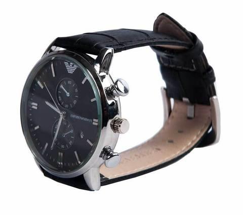 Часы наручные мужские реплика Emporio Armani AR-B0725 (Сталь, черный циферблат) - фото 3 - id-p71726138