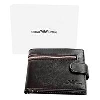 Бумажник двойного сложения мужской GIORGIO ARMANI A20803-3 (A02, черный)