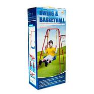 Качели детские с баскетбольным кольцом 2 в 1 Swing & Basketball, фото 2