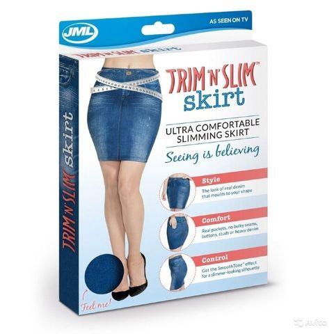 Юбка с утягивающим эффектом Trim 'N' Slim Skirt (L-XL / Черный) - фото 3 - id-p71726951