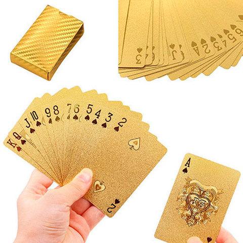 Колода игральных карт под золото Premium Gold Standard Poker - фото 1 - id-p71727061