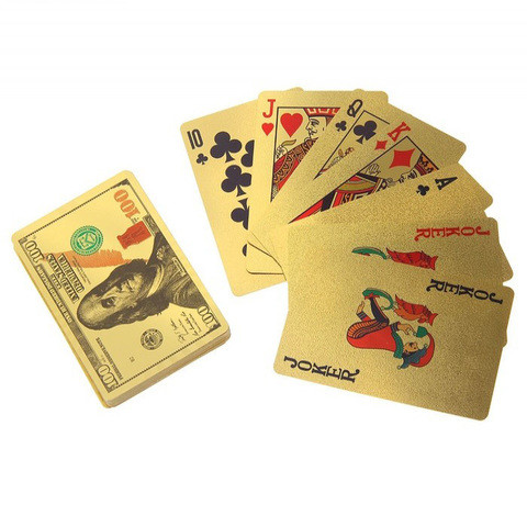 Колода игральных карт под золото Premium Gold Standard Poker - фото 5 - id-p71727061