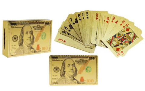 Колода игральных карт под золото Premium Gold Standard Poker - фото 6 - id-p71727061