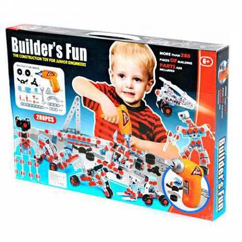 Конструктор с электроотверткой BUILDER'S FUN 661-301 (280 деталей)