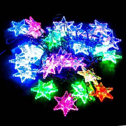 Электрогирлянда многоцветная RGB LED с плафонами, 4 метра (Сосулька) - фото 2 - id-p71727445