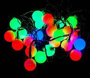 Электрогирлянда многоцветная RGB LED с плафонами, 4 метра (Снежинка), фото 5