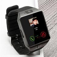 Умные часы [Smart Watch] с SIM-картой и камерой DZ09 (Золотистый с коричневым), фото 6