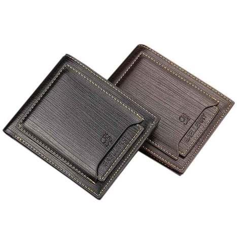 Бумажник мужской двойного сложения Baellery B236-1 (Черный) - фото 1 - id-p71728067