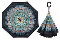 Чудо-зонт перевёртыш «My Umbrella» SUNRISE (Павлин)