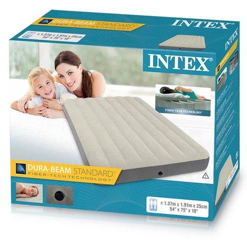 Матрас надувной Intex DELUX SINGLE-HIGH 64708/64709 [полуторный | двухспальный] (Двуспальный) - фото 3 - id-p71728182