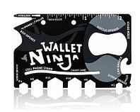 Мультитул-кредитка WALLET NINJA 18 в 1