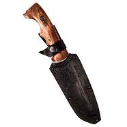 Нож охотничий «КИЗЛЯР» с гравировкой и ножнами из тисненной кожи, фото 6