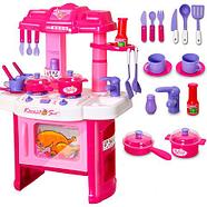 Игровая кухня детская с набором посуды и продуктами KITCHEN SET (Красно-серый), фото 2