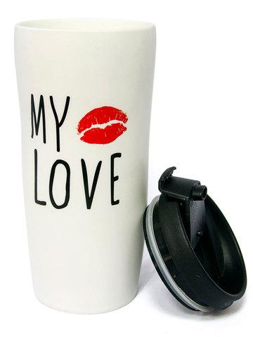Кружка для кофе и чая керамическая My Bottle [450 мл] (My love) - фото 1 - id-p71728842