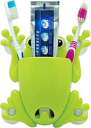 Держатель для зубных щёток и пасты «Весёлые зверушки» (Салатовый / Птичка), фото 4