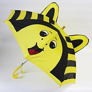Зонт-трость детский 3D со свистком и ушками ("Божья коровка"), фото 6