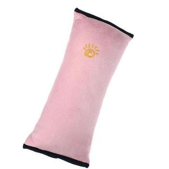 Подушка-накладка на ремень безопасности автомобиля HeroRider для детей (Розовый)