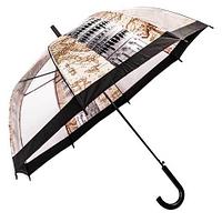Зонт гелевый с прозрачными вставками «Карта мира»