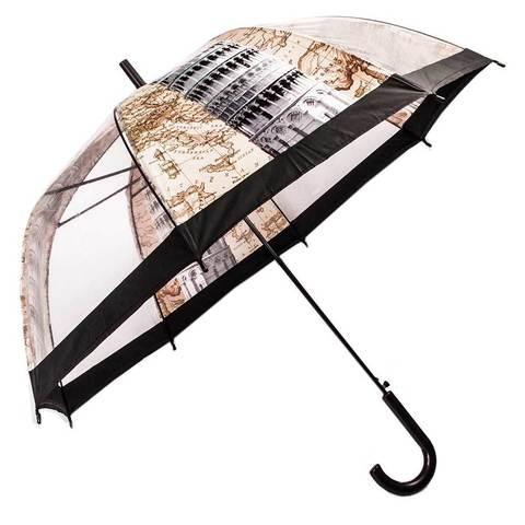 Зонт гелевый с прозрачными вставками «Карта мира» - фото 1 - id-p71729349