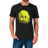 Футболка с изображением Альберта Эйнштейна (M / Черный)