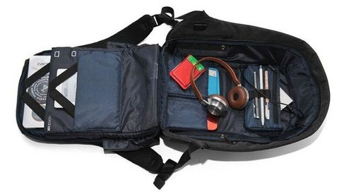 Рюкзак "умный" городской BOBBY с защитой антивор от карманников (Черный) - фото 5 - id-p71729480