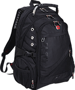 Рюкзак Swissgear 8810 с отделением для ноутбука до 17" и чехлом от дождя (Черный), фото 2