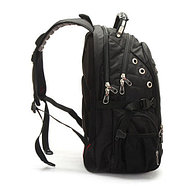 Рюкзак Swissgear 8810 с отделением для ноутбука до 17" и чехлом от дождя (Черный), фото 6