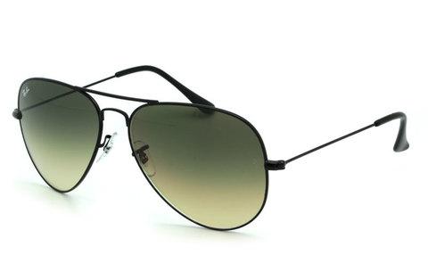 Очки солнцезащитные Aviator Ray-Ban (Темно-серая оправа/серые линзы) - фото 3 - id-p71729915